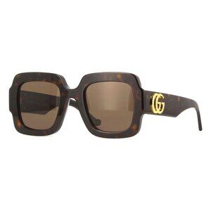 New GUCCI Havana Square GG1547S 002 Sunglasses Women